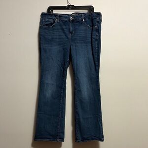 torrid Dark Wash mid rise slim Bootcut Jeans 18 short